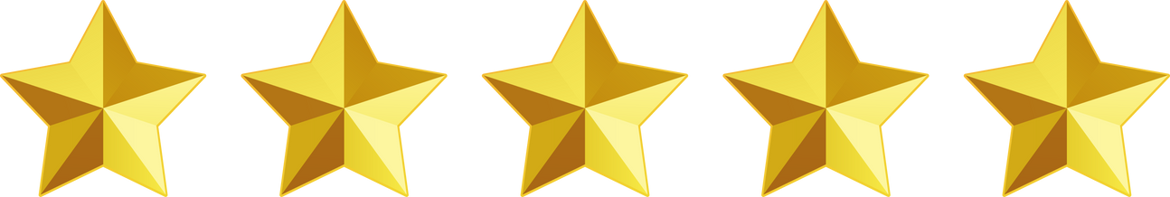 Five stars rating icon